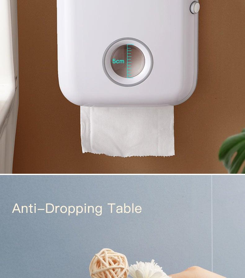 Toilet Paper Holder Stander wall mounted Adhesive Bathroom Tissue Box Holder Facial Toilet Tissue