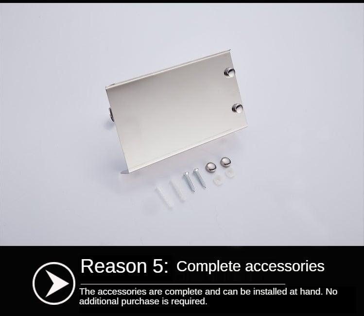 Stainless Steel Bathroom Toilet Paper Holder Wall Mount Roll Holder With Phone Shelf  Brushed Finished