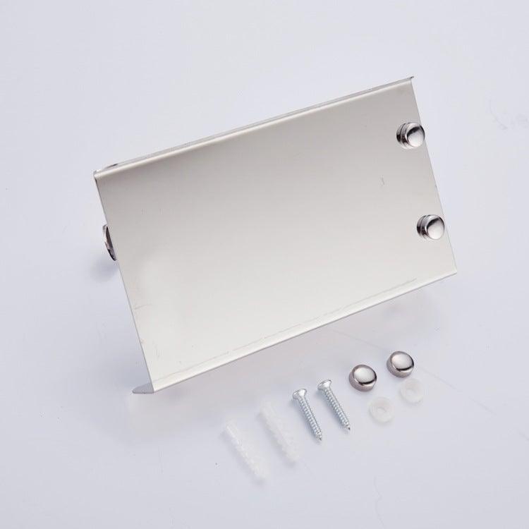 Stainless Steel Bathroom Toilet Paper Holder Wall Mount Roll Holder With Phone Shelf  Brushed Finished