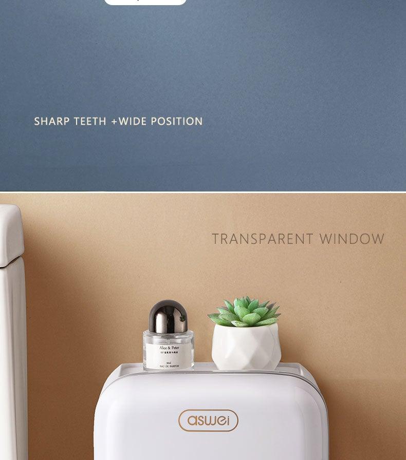 Toilet Paper Holder Stander wall mounted Adhesive Bathroom Tissue Box Holder Facial Toilet Tissue